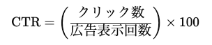 クリック率の計算式